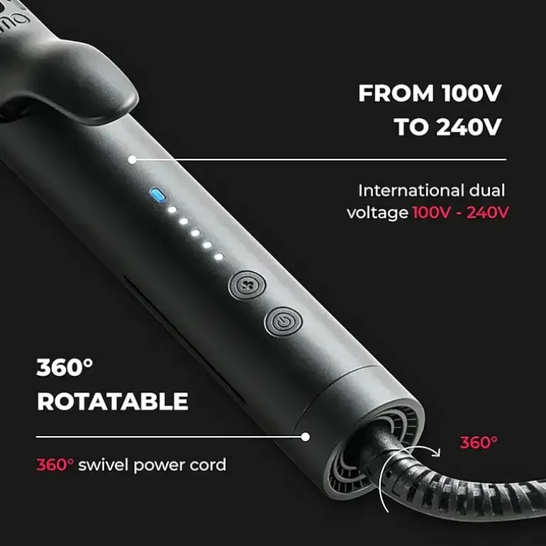 TYMO Airflow 50s Fast Heat Up 1" 2 In 1 Curler & Flat Iron Flat Iron