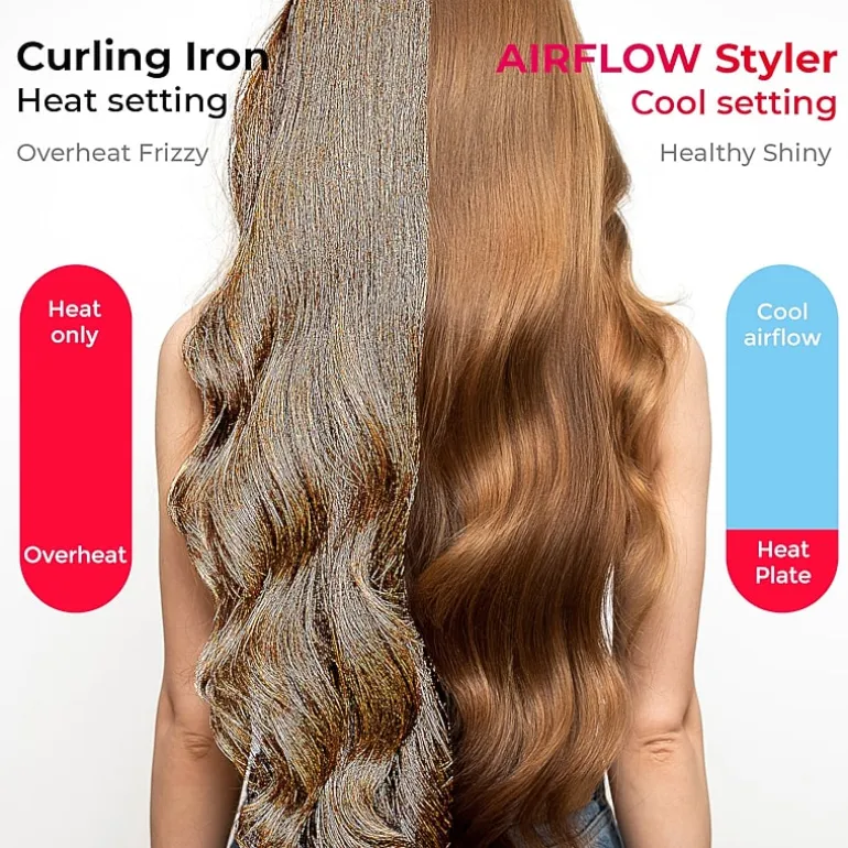 TYMO Airflow 50s Fast Heat Up 1" 2 In 1 Curler & Flat Iron Flat Iron
