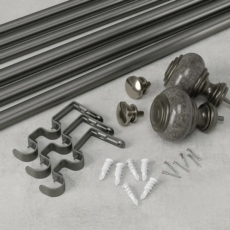 Umbra Marble Knob Double Curtain Rod