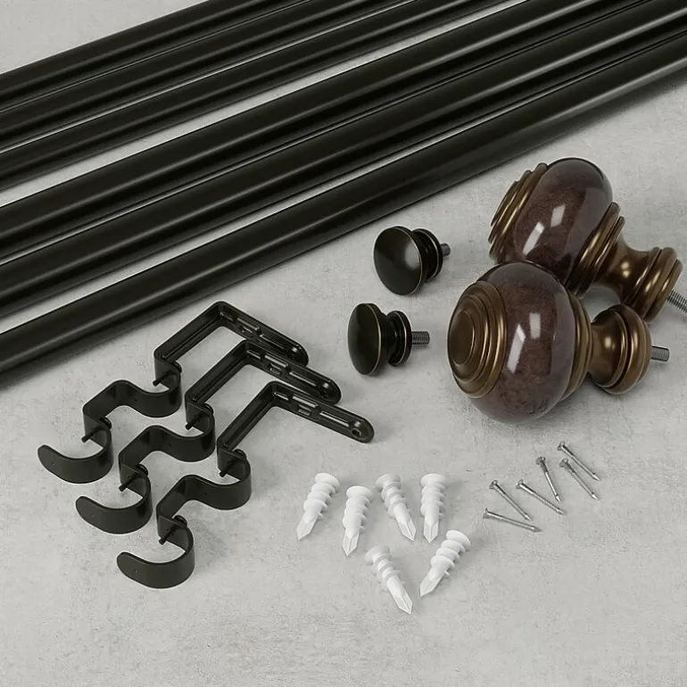 Umbra Marble Knob Double Curtain Rod