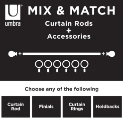 Umbra Mix & Match Acrylic Column 2-pc. Finials