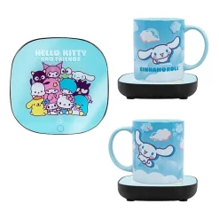 Uncanny Brands Hello Kitty and Friends Coffee Mug with Electric Mug Warmer