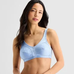 Underscore Fashion Plus Comfort Lace Trim Unlined Wireless Full Coverage Bra