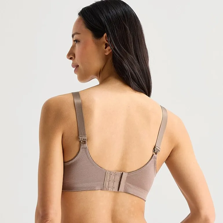 Underscore Fashion Plus Comfort Lace Trim Unlined Wireless Full Coverage Bra