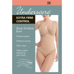 Underscore Innovative Edge® Sheer High-Waist Control Briefs