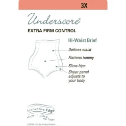 Underscore Innovative Edge® Sheer High-Waist Control Briefs