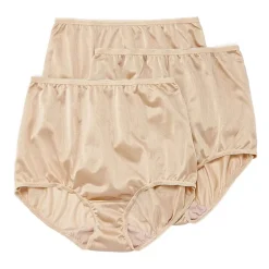 Underscore Nylon Womens 3 Pack Brief Panty