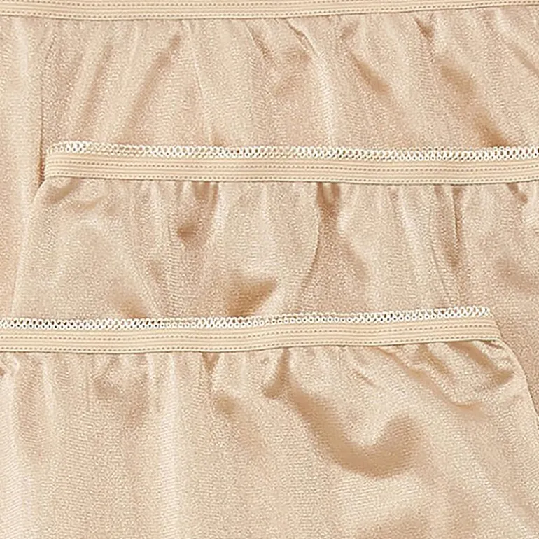 Underscore Nylon Womens 3 Pack Brief Panty