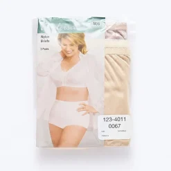 Underscore Nylon Womens 3 Pack Brief Panty