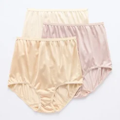 Underscore Nylon Womens 3 Pack Brief Panty
