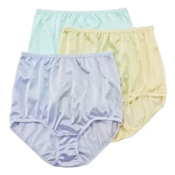 Underscore Nylon Womens 3 Pack Brief Panty