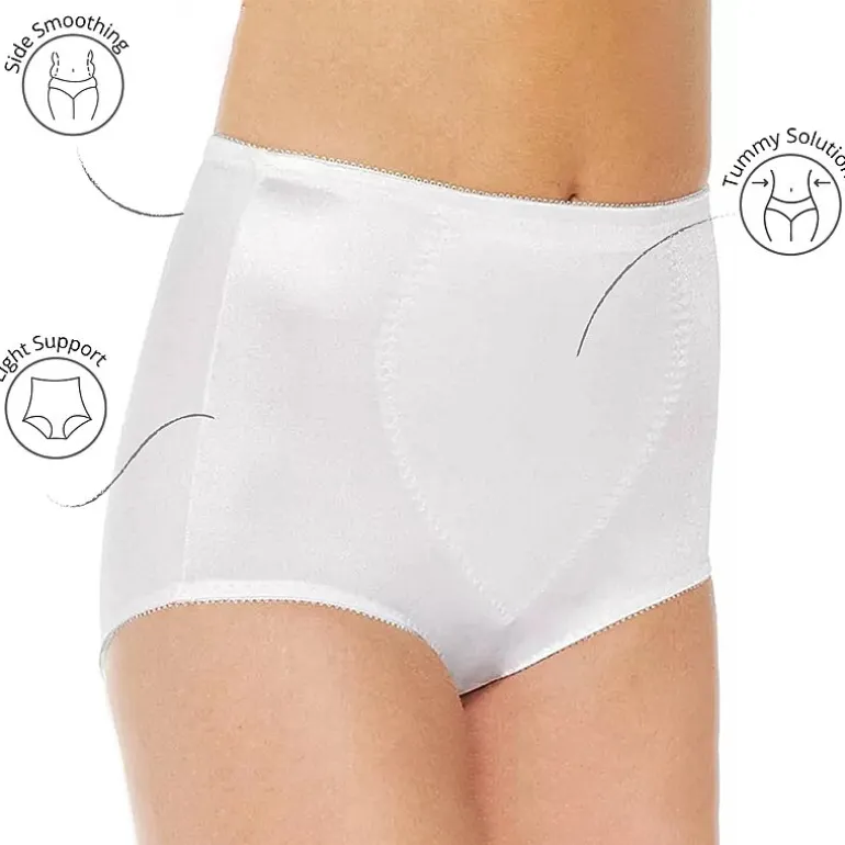 Underscore Rainbow Stretch Satin Tummy Panel Control Briefs