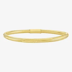 Unisex Adult 14K Gold Bangle Bracelet