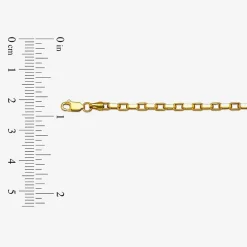 Unisex Adult 14K Gold 24 Inch Box Chain Necklace
