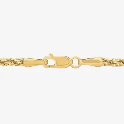 Unisex Adult 10K Gold 18 Inch Rope Chain Necklace