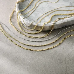 Unisex Adult 10K Gold 18 Inch Rope Chain Necklace