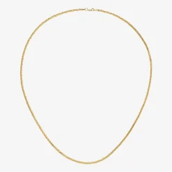 Unisex Adult 14K Gold 20 Inch Wheat Chain Necklace