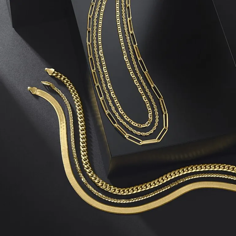 Unisex Adult 14K Gold 20 Inch Wheat Chain Necklace