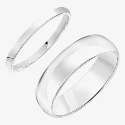 Unisex Adult 10K Gold Wedding Ring Set