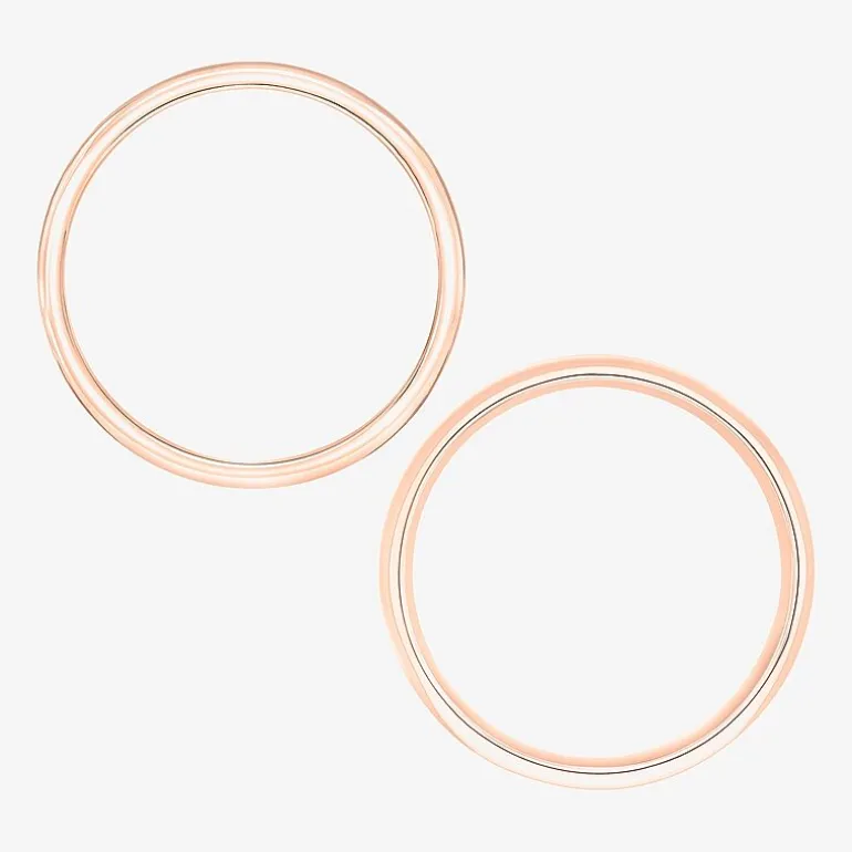 Unisex Adult 10K Gold Wedding Ring Set