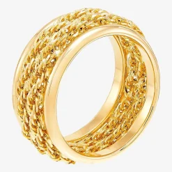 Unisex Adult 10.5MM 10K Gold Band