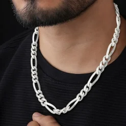 Unisex Adult Sterling Silver 18 Inch Link Necklace