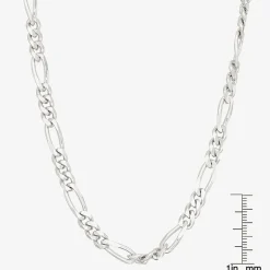 Unisex Adult Sterling Silver 18 Inch Link Necklace