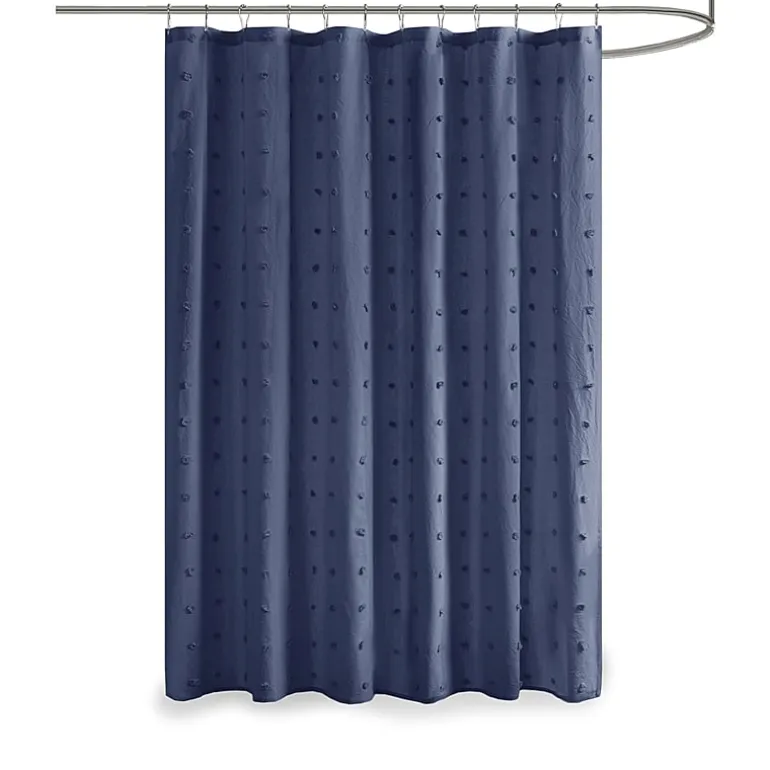 Urban Habitat Maize Cotton Yarn Dyed Jacquard Shower Curtain