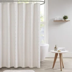 Urban Habitat Maize Cotton Yarn Dyed Jacquard Shower Curtain