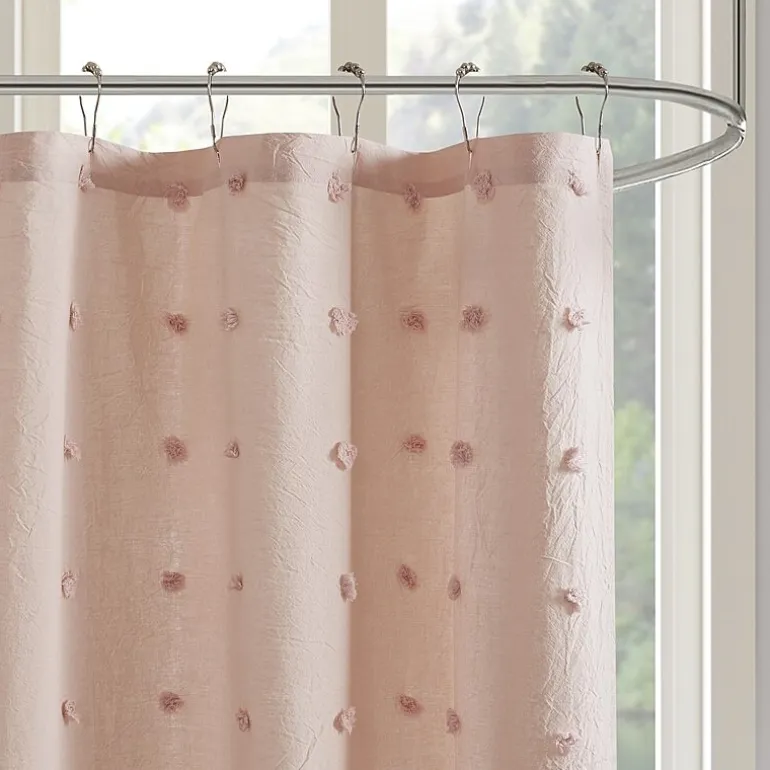 Urban Habitat Maize Cotton Yarn Dyed Jacquard Shower Curtain