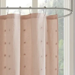 Urban Habitat Maize Cotton Yarn Dyed Jacquard Shower Curtain