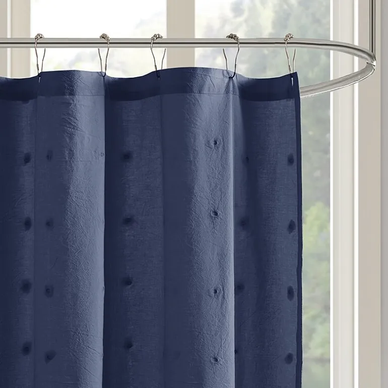 Urban Habitat Maize Cotton Yarn Dyed Jacquard Shower Curtain