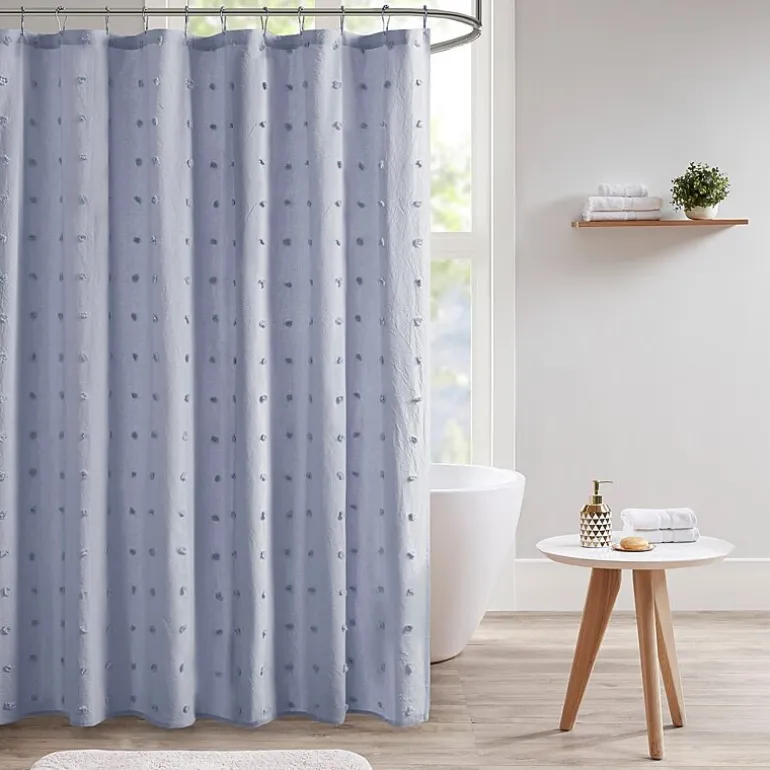 Urban Habitat Maize Cotton Yarn Dyed Jacquard Shower Curtain