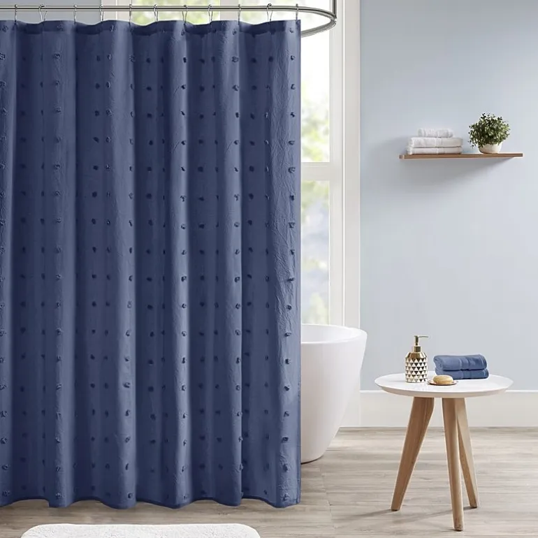 Urban Habitat Maize Cotton Yarn Dyed Jacquard Shower Curtain