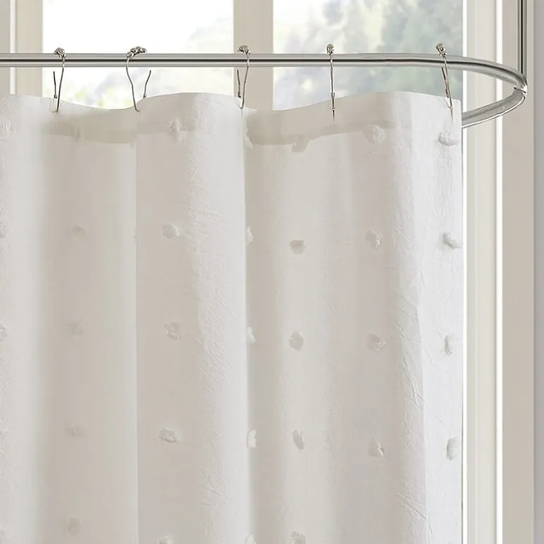 Urban Habitat Maize Cotton Yarn Dyed Jacquard Shower Curtain