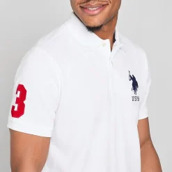 U.S. Polo Assn. Big Pony Pique Mens Regular Fit Short Sleeve Polo Shirt