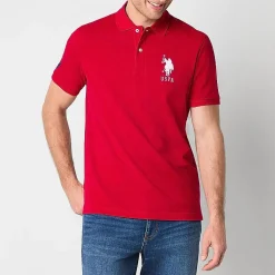 U.S. Polo Assn. Big Pony Pique Mens Regular Fit Short Sleeve Polo Shirt