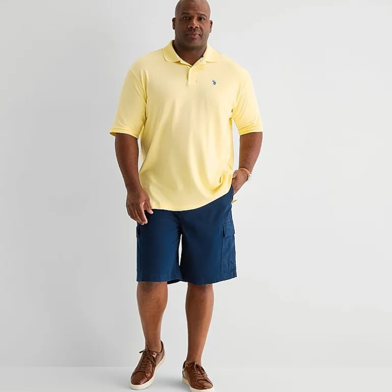 U.S. Polo Assn. Interlock Big and Tall Mens Classic Fit Short Sleeve Polo Shirt