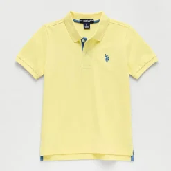 U.S. Polo Assn. Little & Big Kid Boys Short Sleeve Regular Fit Embroidered Polo Shirt