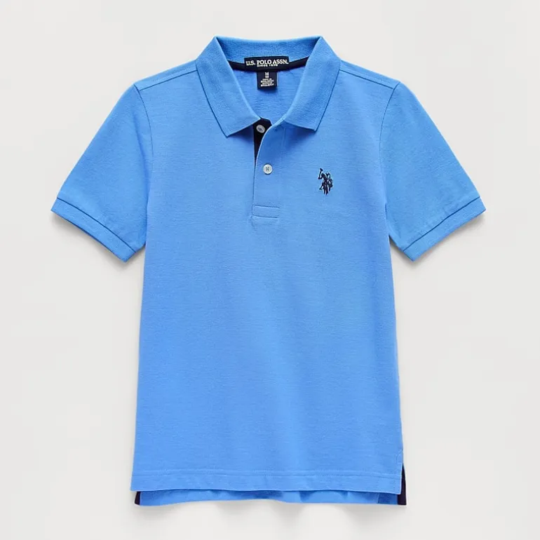 U.S. Polo Assn. Little & Big Kid Boys Short Sleeve Regular Fit Embroidered Polo Shirt