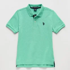 U.S. Polo Assn. Little & Big Kid Boys Short Sleeve Regular Fit Embroidered Polo Shirt