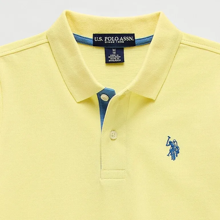 U.S. Polo Assn. Little & Big Kid Boys Short Sleeve Regular Fit Embroidered Polo Shirt