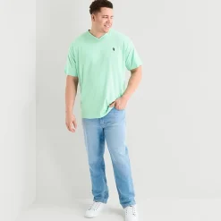 U.S. Polo Assn. Mens V Neck Short Sleeve Stretch Fabric Big and Tall T-Shirt