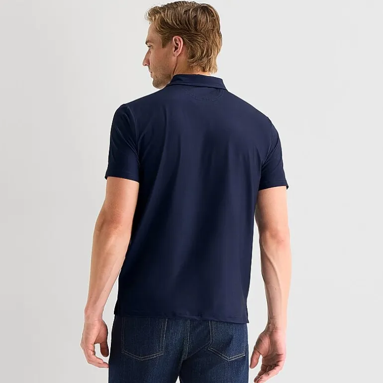 U.S. Polo Assn. Performance Stripe Mens Classic Fit Short Sleeve Polo Shirt