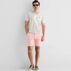 U.S. Polo Assn. Tipped Mens V Neck Short Sleeve Stretch Fabric T-Shirt