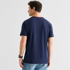 U.S. Polo Assn. Tipped Mens V Neck Short Sleeve Stretch Fabric T-Shirt