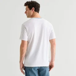 U.S. Polo Assn. Tipped Mens V Neck Short Sleeve Stretch Fabric T-Shirt