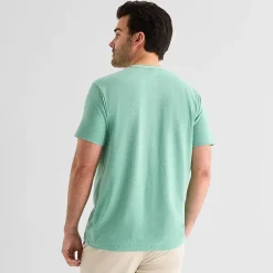 U.S. Polo Assn. Tipped Mens V Neck Short Sleeve Stretch Fabric T-Shirt