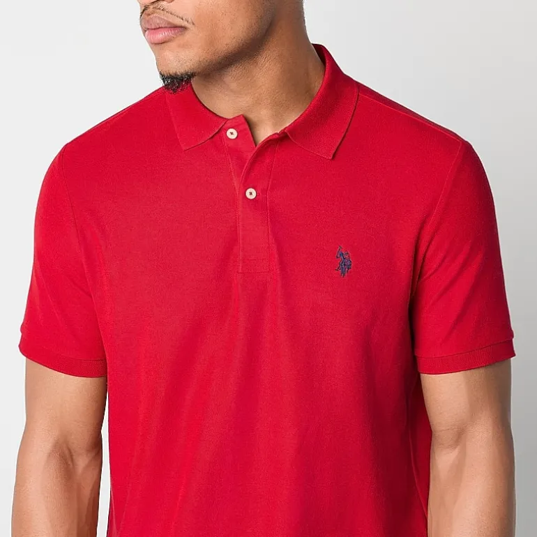U.S. Polo Assn. Ultimate Pique Stretch Mens Classic Fit Short Sleeve Polo Shirt