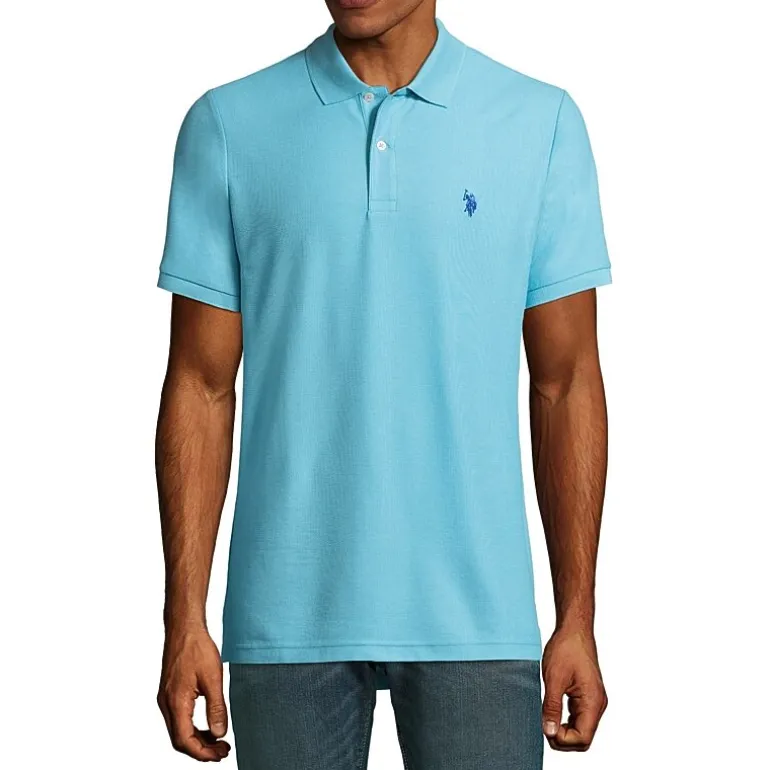 U.S. Polo Assn. Ultimate Pique Stretch Mens Classic Fit Short Sleeve Polo Shirt